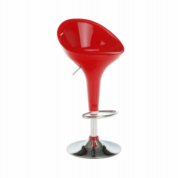 Barová stolička, červená/chróm, ALBA NOVA, rozbalený tovar