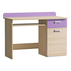 PC stôl, jaseň/fialový, EGO L10