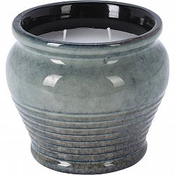 Repelentná sviečka Citronela, 12,3 x 10,5 x 12,3 cm, keramika modrá
